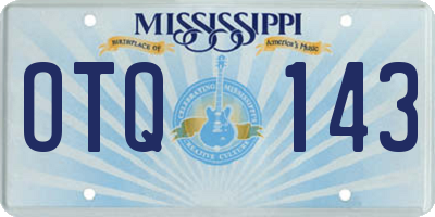 MS license plate OTQ143