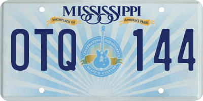 MS license plate OTQ144