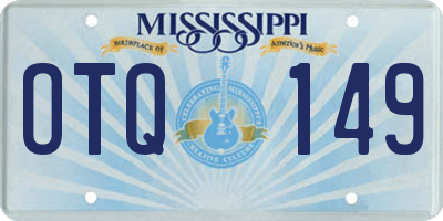 MS license plate OTQ149