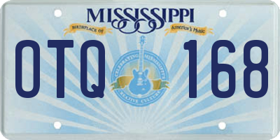 MS license plate OTQ168