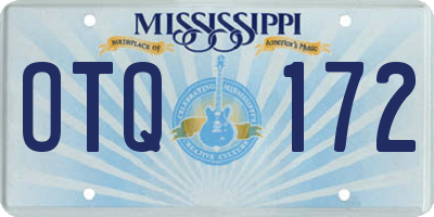 MS license plate OTQ172