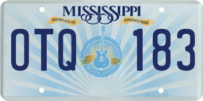 MS license plate OTQ183