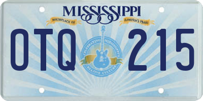 MS license plate OTQ215