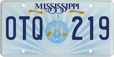MS license plate OTQ219