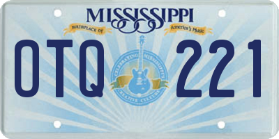 MS license plate OTQ221