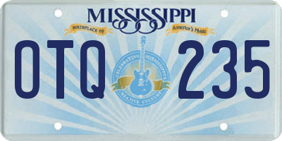 MS license plate OTQ235