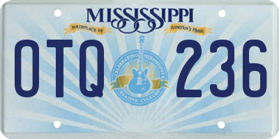 MS license plate OTQ236