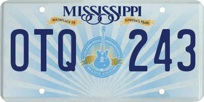 MS license plate OTQ243