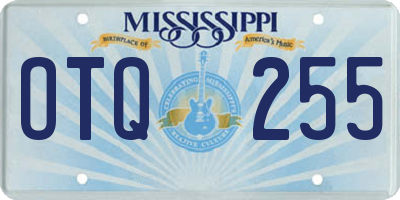 MS license plate OTQ255