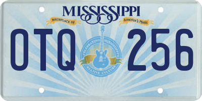 MS license plate OTQ256