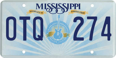 MS license plate OTQ274