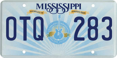 MS license plate OTQ283