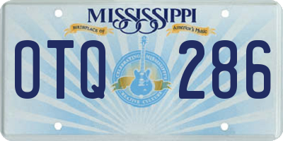 MS license plate OTQ286