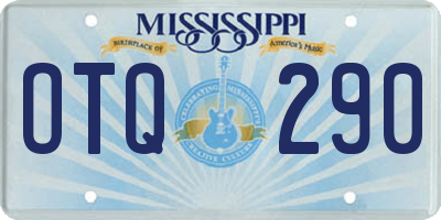 MS license plate OTQ290