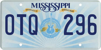MS license plate OTQ296