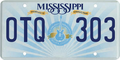 MS license plate OTQ303