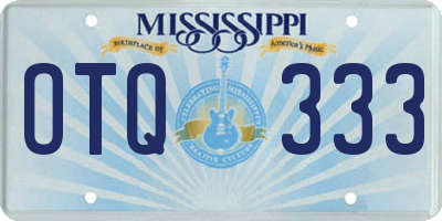 MS license plate OTQ333