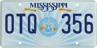 MS license plate OTQ356