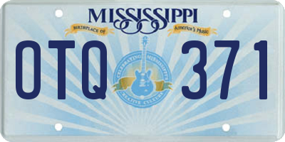 MS license plate OTQ371