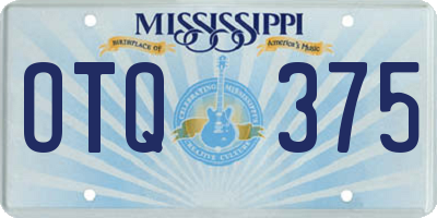 MS license plate OTQ375