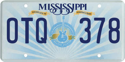 MS license plate OTQ378