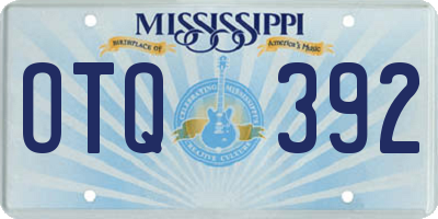 MS license plate OTQ392