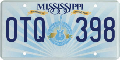 MS license plate OTQ398