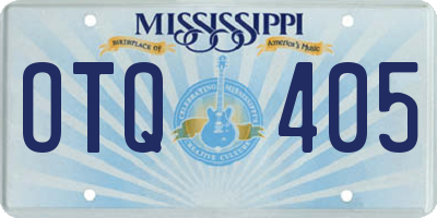 MS license plate OTQ405