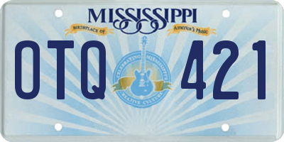 MS license plate OTQ421