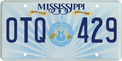 MS license plate OTQ429