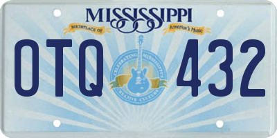 MS license plate OTQ432