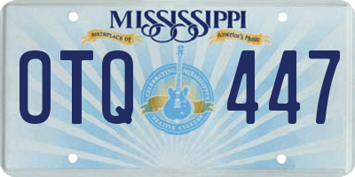 MS license plate OTQ447