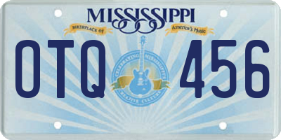 MS license plate OTQ456