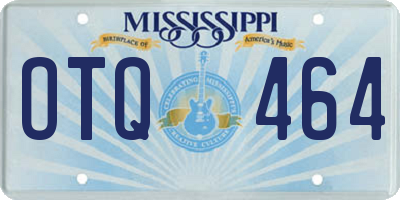 MS license plate OTQ464
