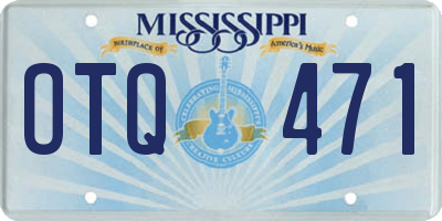 MS license plate OTQ471