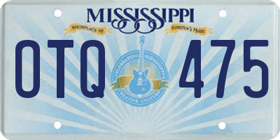 MS license plate OTQ475
