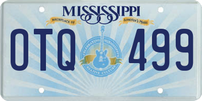 MS license plate OTQ499