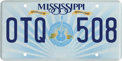 MS license plate OTQ508