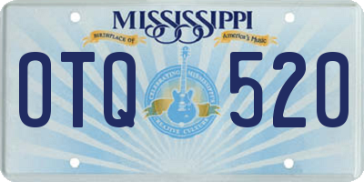 MS license plate OTQ520