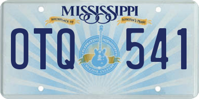 MS license plate OTQ541