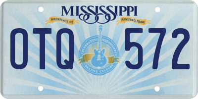 MS license plate OTQ572