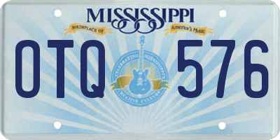 MS license plate OTQ576