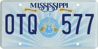 MS license plate OTQ577