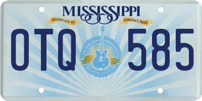 MS license plate OTQ585