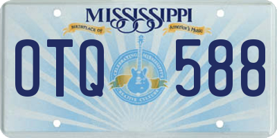 MS license plate OTQ588
