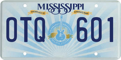 MS license plate OTQ601