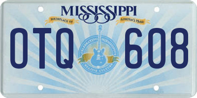 MS license plate OTQ608