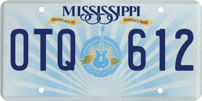 MS license plate OTQ612