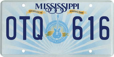 MS license plate OTQ616