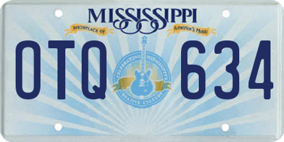 MS license plate OTQ634